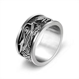 Bague Dragon<br> Anti Stress "Acier" - Dragon-chinois