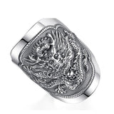 Bague Dragon<br> Bohême "Argent" - Dragon-chinois