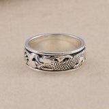 Anneau Draconique<br> Éternel "Argent" - Dragon-chinois