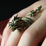 Bague Dragon<br> Bronze "Acier" - Dragon-chinois
