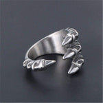 Anneau Dragon<br> Griffe de Dragon Qiu "Acier" - Dragon-chinois