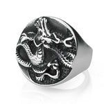 Bague Dragon<br> Armure "Acier" - Dragon-chinois