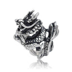 Bague Dragon<br> Forme de Dragon "Acier" - Dragon-chinois