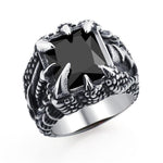 Bague Dragon <br> Griffe Gotique "Acier" - Dragon-chinois
