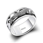 Anneau Draconique<br> Éternel "Argent" - Dragon-chinois