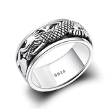 Anneau Draconique<br> Éternel "Argent" - Dragon-chinois