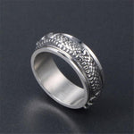 Bague Dragon<br> Alliance Éternel "Acier" - Dragon-chinois