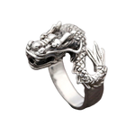 Bague Dragon<br>  Ya Zi "Argent" - Dragon-chinois