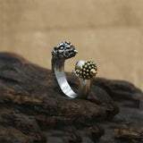 Bague Dragon<br> Bouddha "Argent" - Dragon-chinois