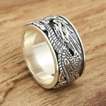 Anneau Dragon<br> Serpent Nuage "Argent" - Dragon-chinois