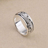 Anneau Draconique<br> Éternel "Argent" - Dragon-chinois