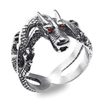Bague Dragon<br> Anglais "Acier" - Dragon-chinois