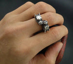 Bague Dragon<br>  Asiatique "Argent" - Dragon-chinois
