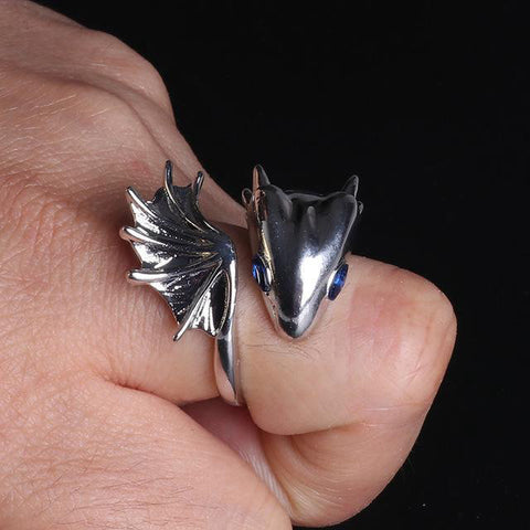 Bague Dragon<br> Bijoux Moderne "Acier" - Dragon-chinois