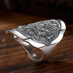 Bague Dragon<br> Bohême "Argent" - Dragon-chinois