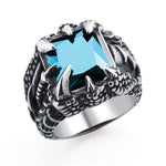 Bague Dragon <br> Griffe Gotique "Acier" - Dragon-chinois