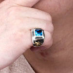 Bague Dragon <br> Style viking "Argent" - Dragon-chinois