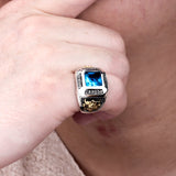 Bague Dragon <br> Style viking "Argent" - Dragon-chinois