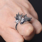 Bague Dragon<br> Bijoux Moderne "Acier" - Dragon-chinois