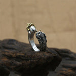 Bague Dragon<br> Bouddha "Argent" - Dragon-chinois