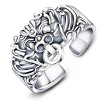 Bague Dragon<br> Ajustable Oni "Argent" - Dragon-chinois