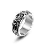 Bague Dragon<br> Alliance Éternel "Acier" - Dragon-chinois