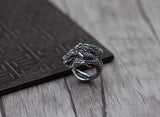 Bague Dragon <br> Demi Jonc "Argent" - Dragon-chinois