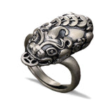 Bague Dragon<br> Chance au Pouce Droit "Argent" - Dragon-chinois