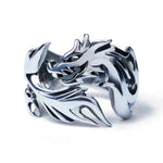 Bague Dragon<br> Gothique "Argent" - Dragon-chinois