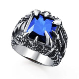 Bague Dragon <br> Griffe Gotique "Acier" - Dragon-chinois