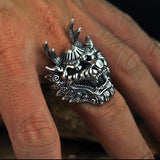 Bague Dragon<br> Démon japonais "Argent" - Dragon-chinois