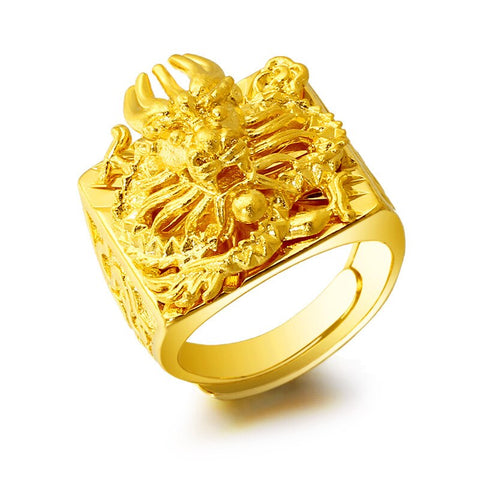 Bague Dragon<br> Sheyron Ajustable "Or" - Dragon-chinois