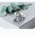 Bague Dragon<br> Petit Doigt "Argent" - Dragon-chinois