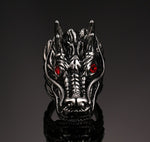 Bague Dragon<br> Koryu japonais "Acier" - Dragon-chinois