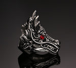 Bague Dragon<br> Koryu japonais "Acier" - Dragon-chinois