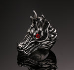 Bague Dragon<br> Koryu japonais "Acier" - Dragon-chinois