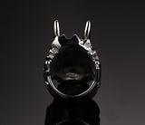 Bague Dragon<br> Koryu japonais "Acier" - Dragon-chinois