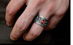 Bague Dragon<br> Onyx "Argent" - Dragon-chinois