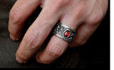 Bague Dragon<br> Onyx "Argent" - Dragon-chinois