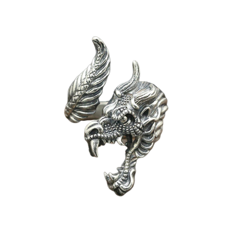 Bague Dragon<br> Serpent "Argent" - Dragon-chinois