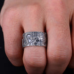 Bague Dragon<br> Yakuza "Argent" - Dragon-chinois