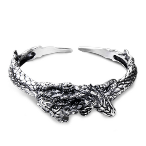 Bracelet Dragon<br> Roi "Argent" - Dragon-chinois