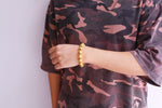 Bracelet Dragon <br> Dorée Brillant  "Acier" - Dragon-chinois