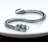 Bracelet Dragon <br> Maille Viking "Argent" - Dragon-chinois