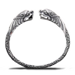 Bracelet Dragon<br> Jonc Gravé "Argent" - Dragon-chinois