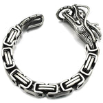 Bracelet Dragon<br> Maille Marine "Acier" - Dragon-chinois