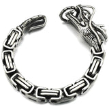 Bracelet Dragon<br> Maille Marine "Acier" - Dragon-chinois