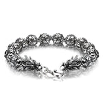 Bracelet Dragon <Br> Perle Homme "Argent" - Dragon-chinois