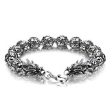 Bracelet Dragon <Br> Perle Homme "Argent" - Dragon-chinois