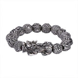 Bracelet Dragon<br> Perle Japonais "Acier" - Dragon-chinois